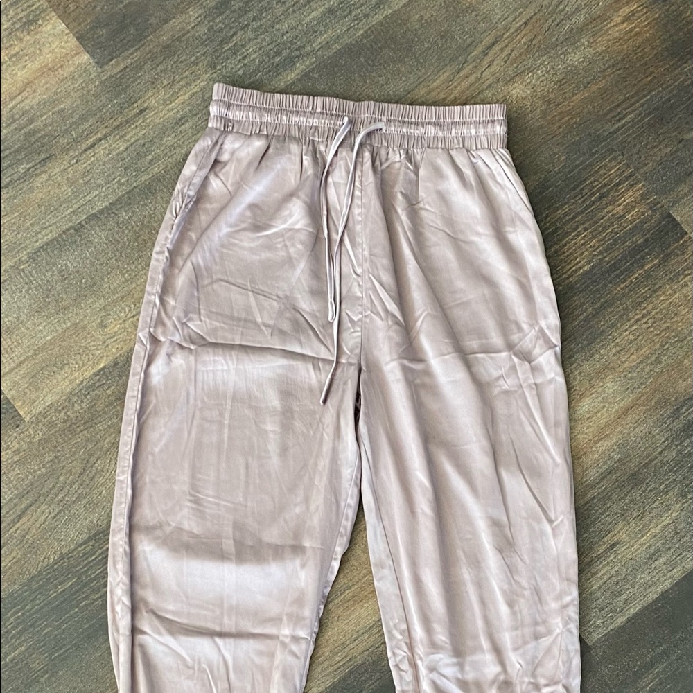 Maybe satin joggers